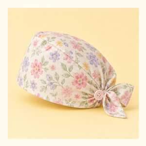 Fresh Flowers Scrub Cap